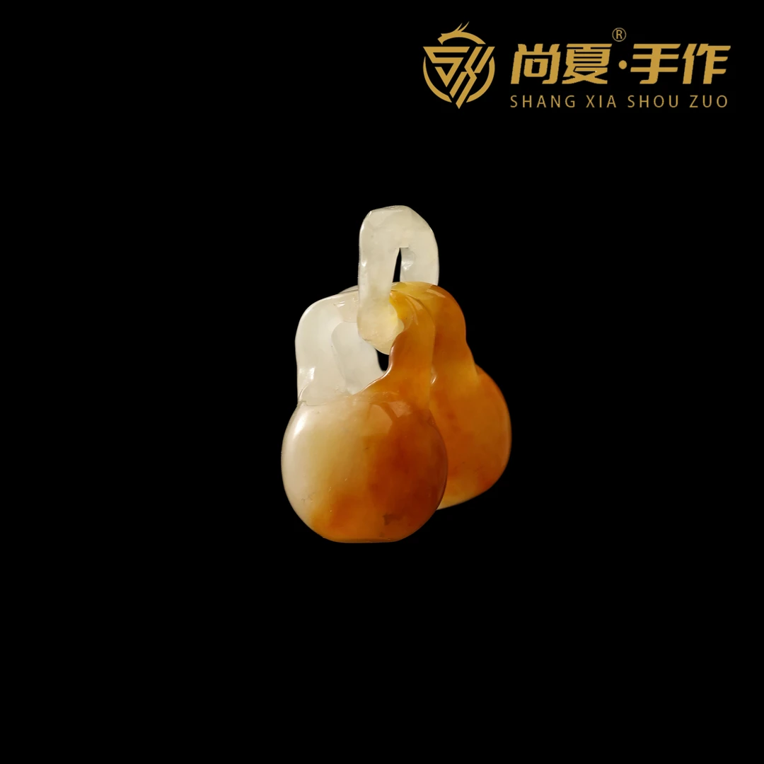 尚夏【翡系列】天然缅料A货翡翠同心锁吊坠配饰