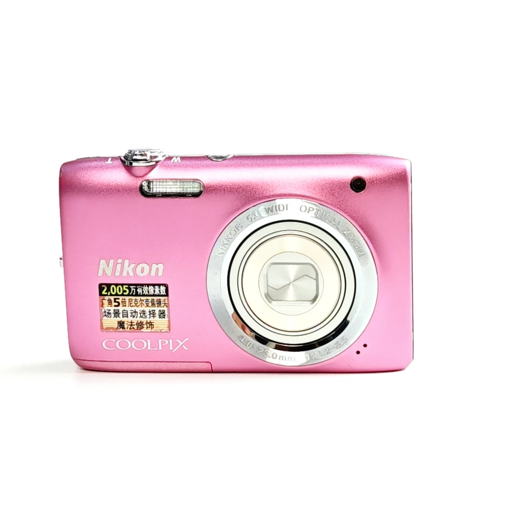 95新 Nikon/尼康 s2800粉色2005万像素5倍光学变焦数码相机
