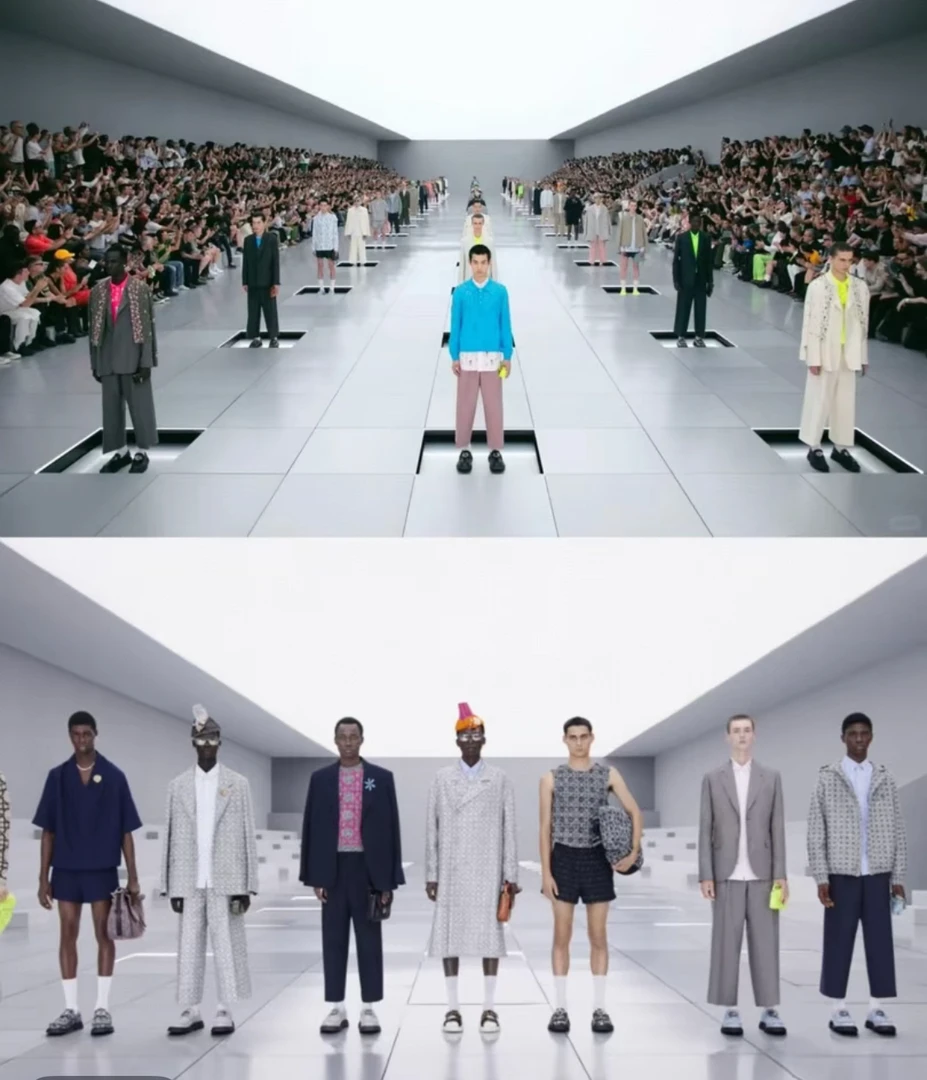 夏季提花直筒休闲长裤LLL