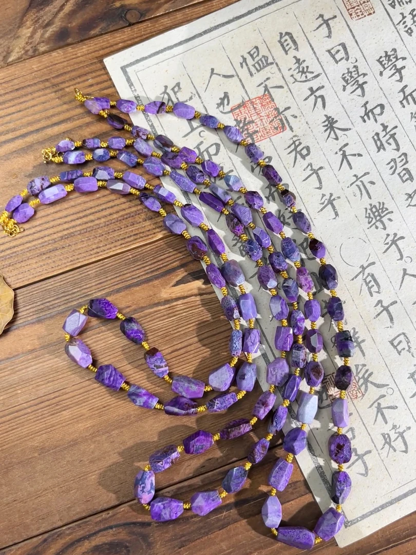 【大美】18k金/南非老矿 舒俱来樱花粉项链@多样性发其一