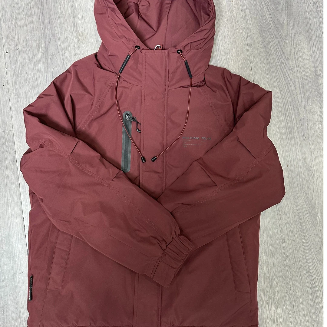 A6803红【精灵之森】春秋新款二棉男士休闲工装拉链外套