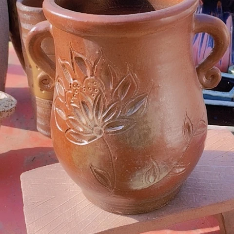 紫砂花盆口14.5高度21.5福利