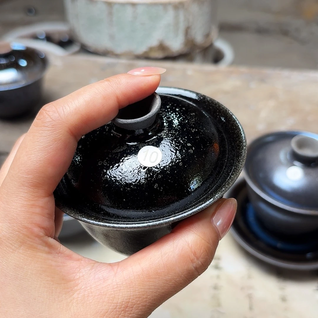 墨***城茶盏义兴龙窑建盏10微瑕