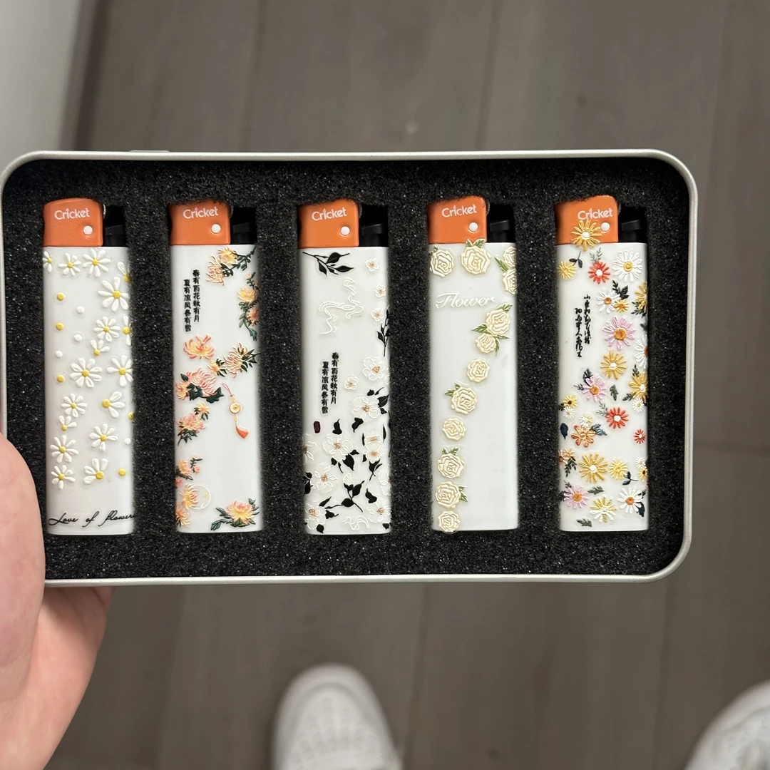 防爆打火机男友礼物草蜢cricke国风小清新一次性明火创意