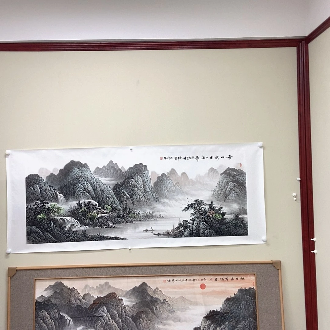 国画杜平小六尺画芯精品佳作