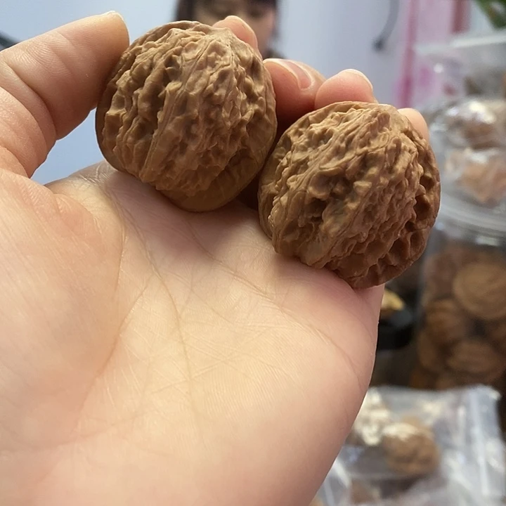 把件文玩核桃38黄杆蜡皮油