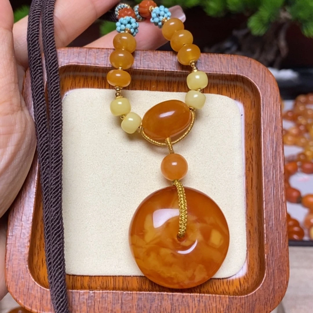 【闪购商品】蜜蜡颈饰未镶嵌项链