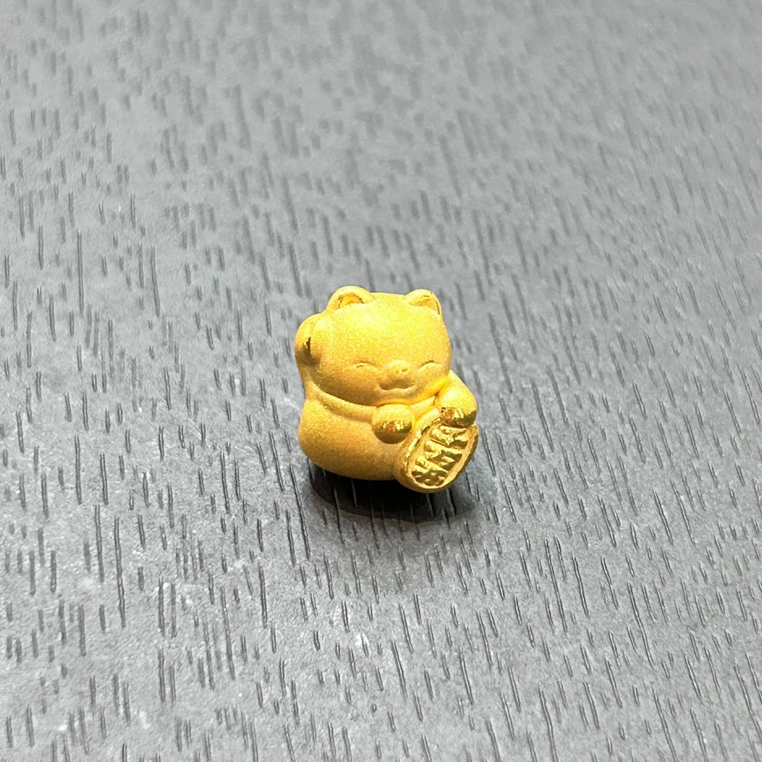【店长专享】足金999投资金攒黄金悦己卡通猫PJ886克重多退少补