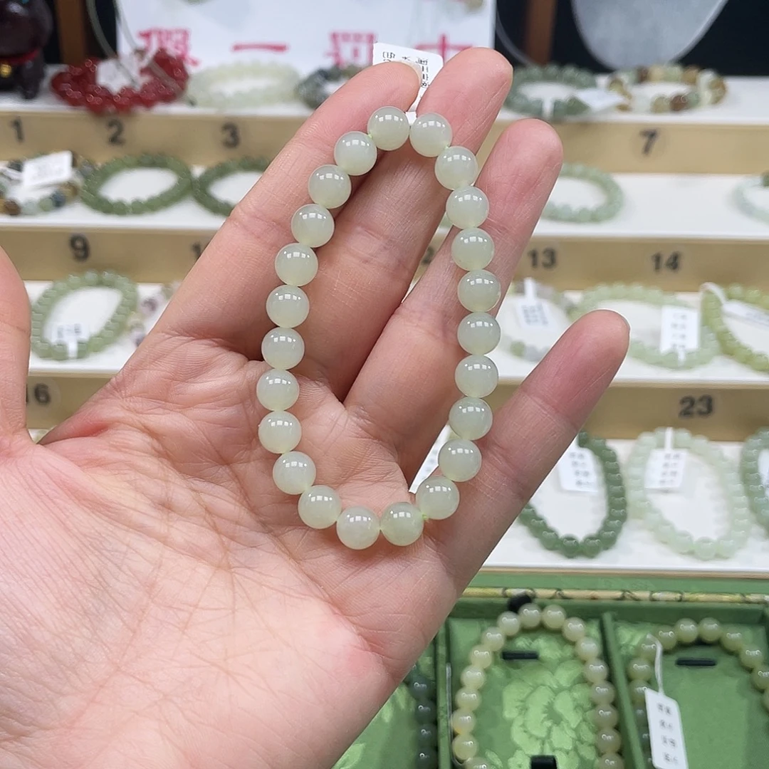 娜***记和田玉未镶嵌手链