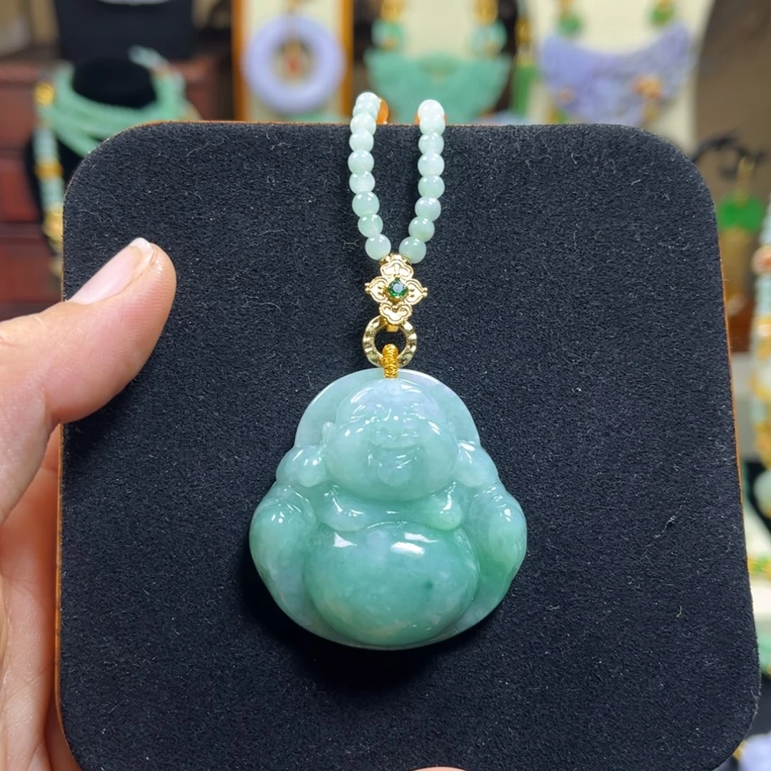 翡翠未镶嵌颈饰天然翡翠