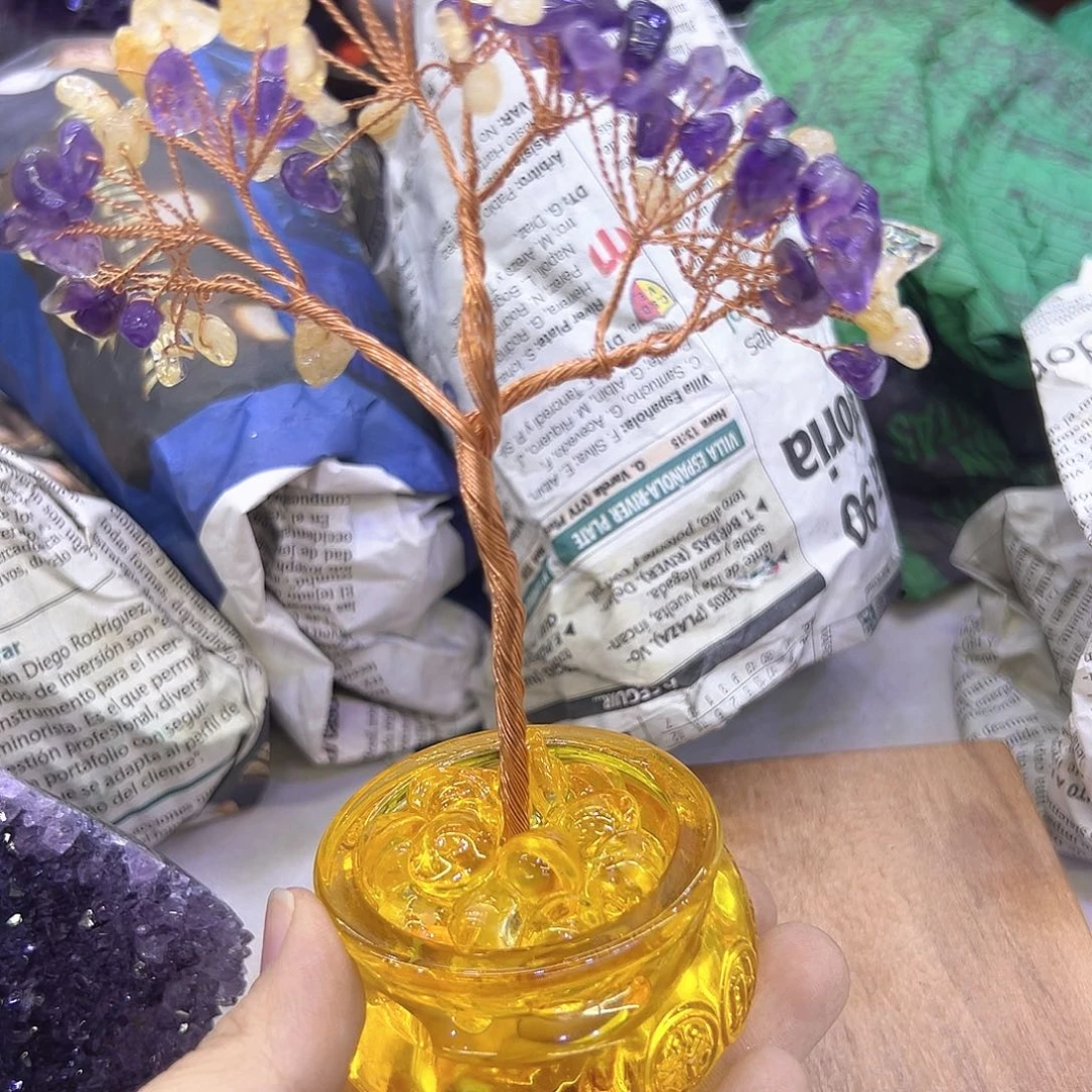 紫晶水晶摆件未镶嵌