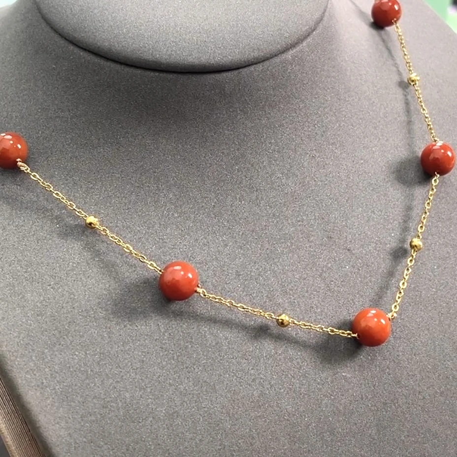 南红满天星  南红 项链 X6