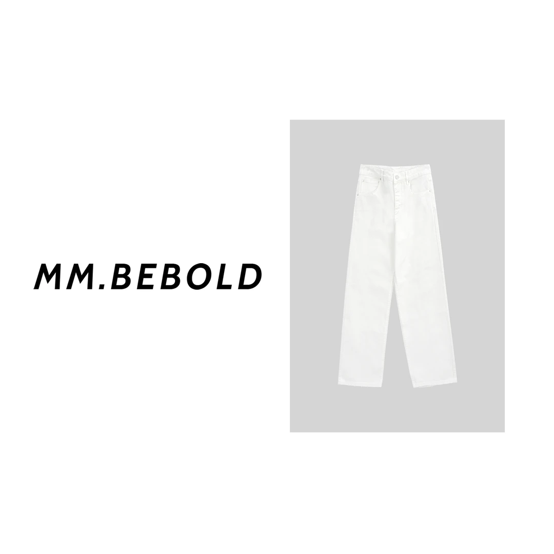 【妙姐精选】简约破洞直筒牛仔裤CY221227