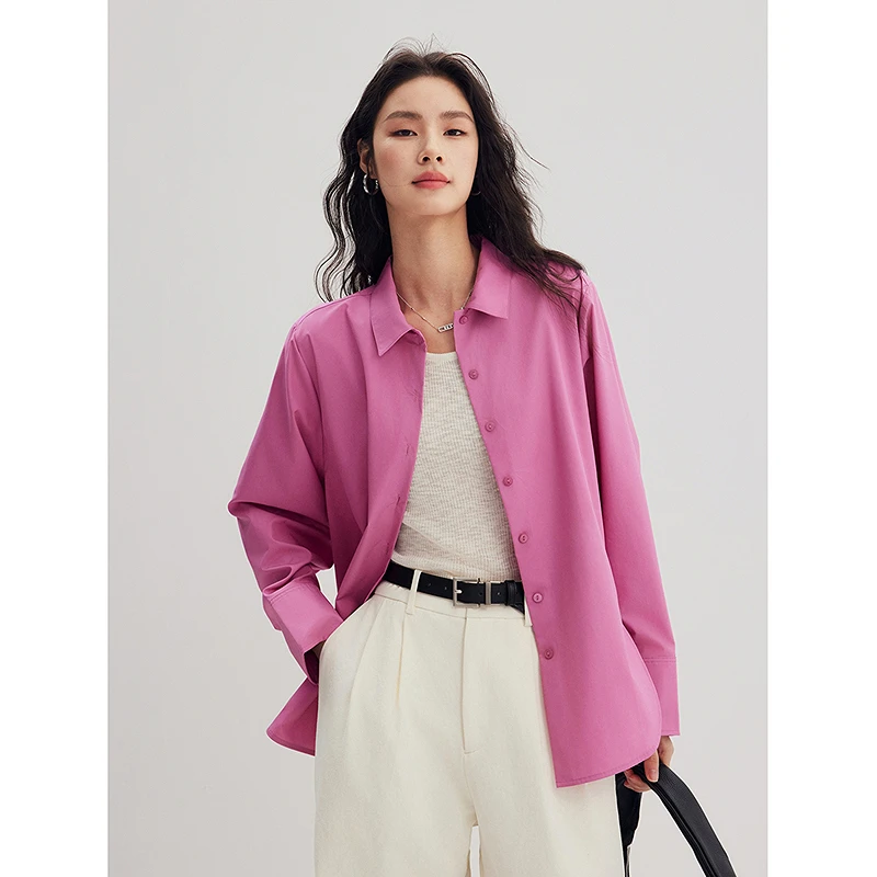 棉仓357604002-弧摆结构男友风衬衫