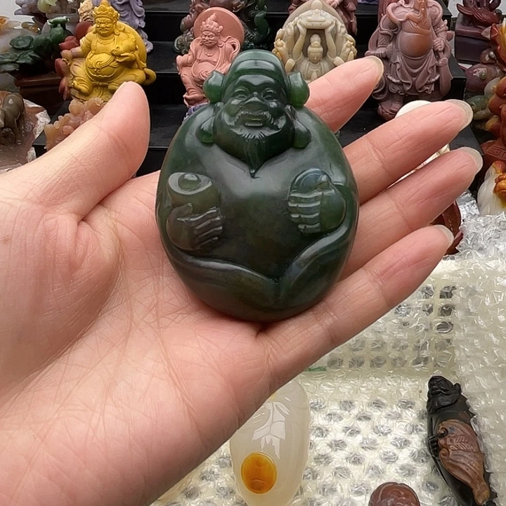 石英质玉未镶嵌手把件