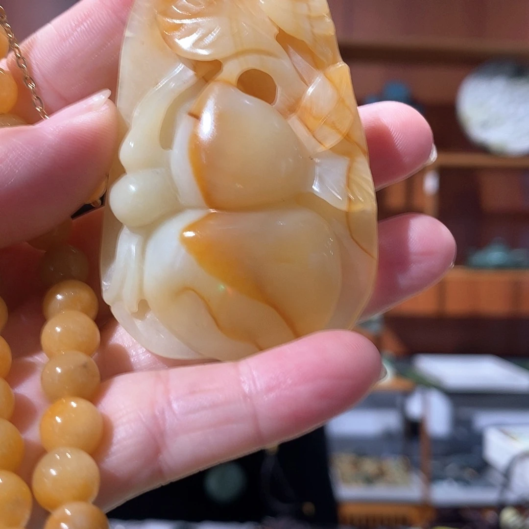 未镶嵌岫玉毛衣链