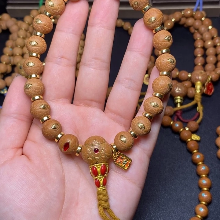 手串凤眼菩提手串12+铜眼