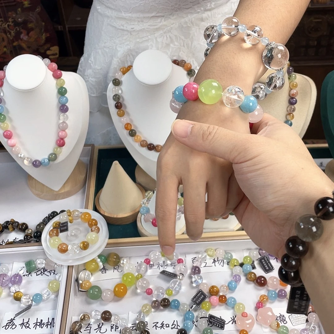 银S925镀金镶嵌手链水晶