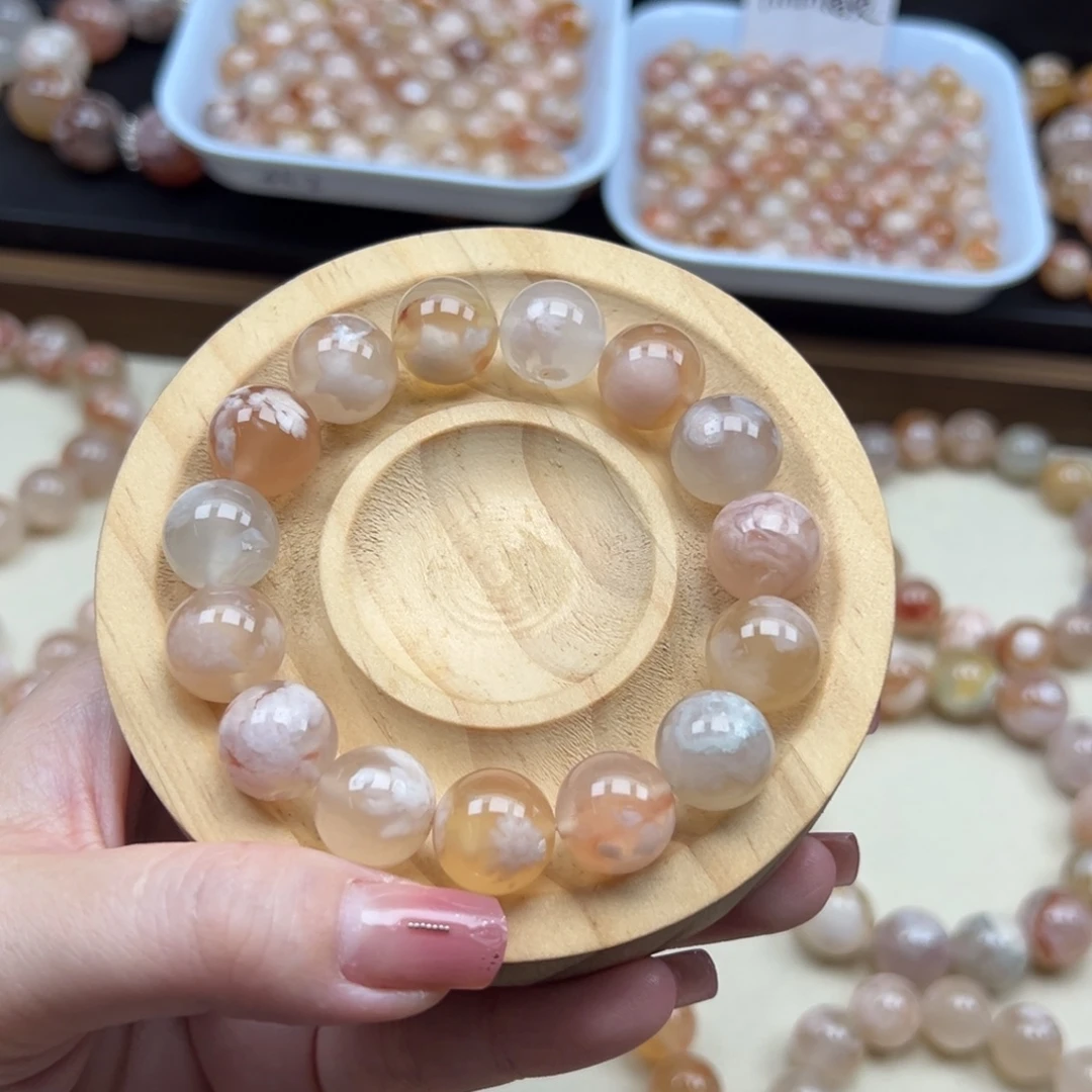未镶嵌手链玛瑙/玉髓卡13冰透93