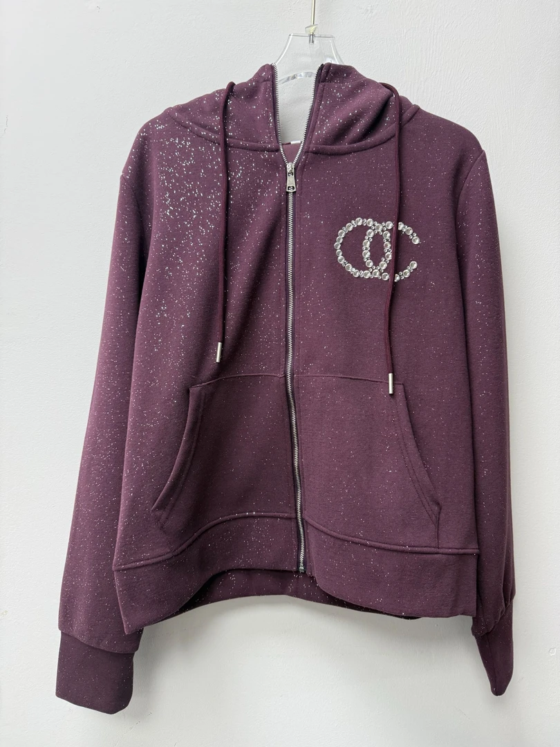 秋季宽松型混纺保暖卫衣连帽开衫冬季上衣印花运动 395