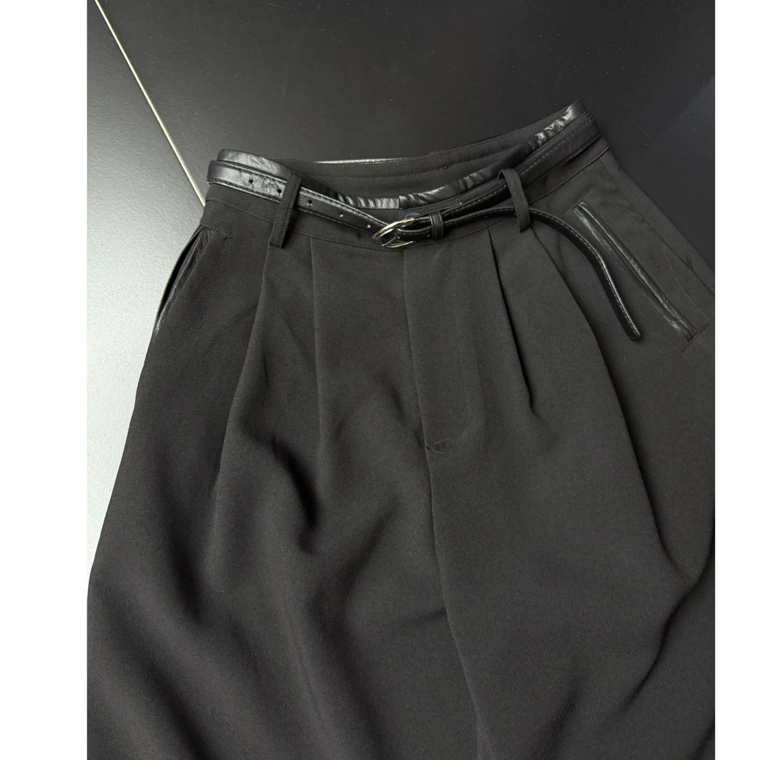 十三行QU-净版休闲裤#bk073-1