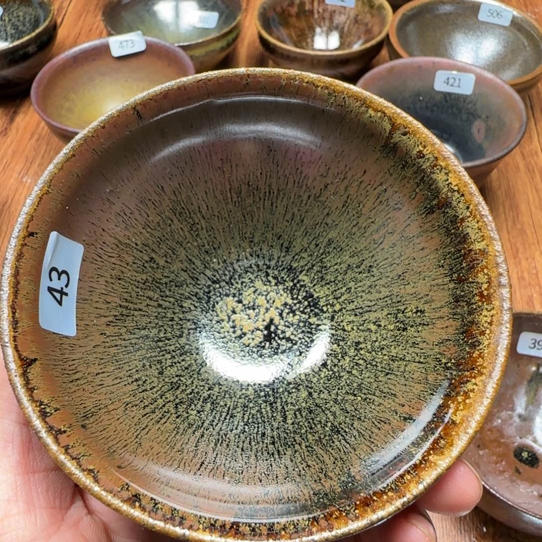 小***强柴烧建盏茶盏茶杯43