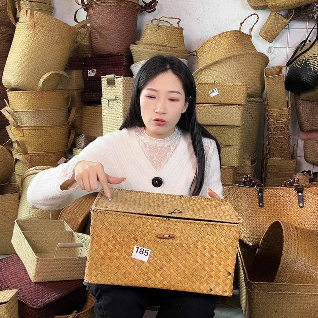 草编草编包/草编收纳盒微瑕疵