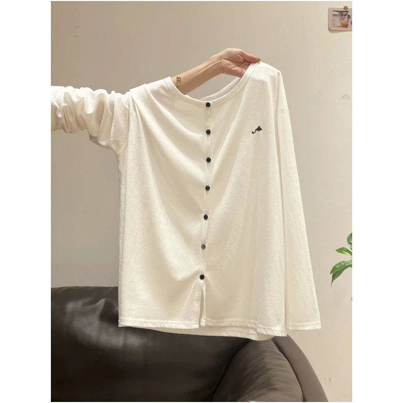 2-300斤超大码重工刺绣轻奢长袖衬衣秋季男女个性潮流慵懒风上衣