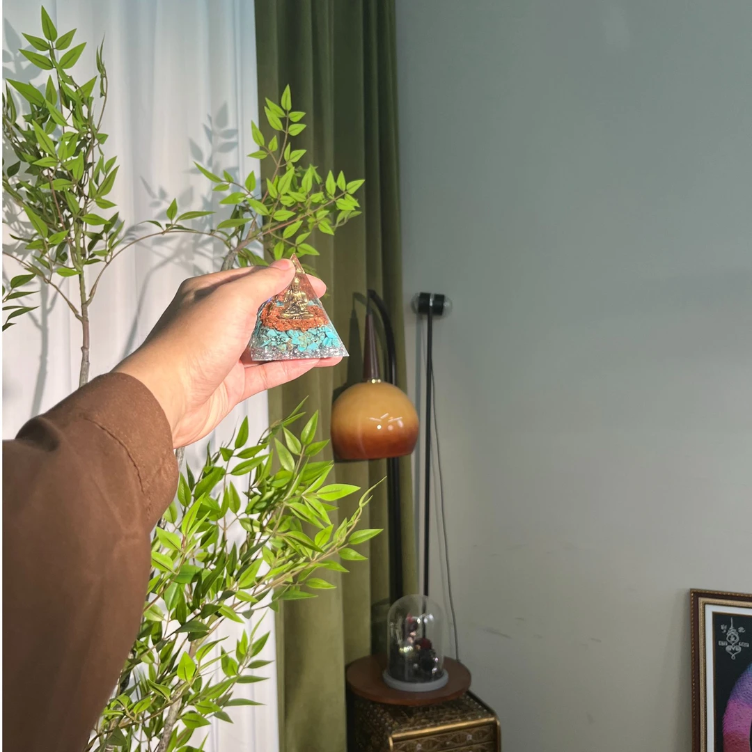 【印象吉祥】【原创水晶】师师奥根金字塔摆件