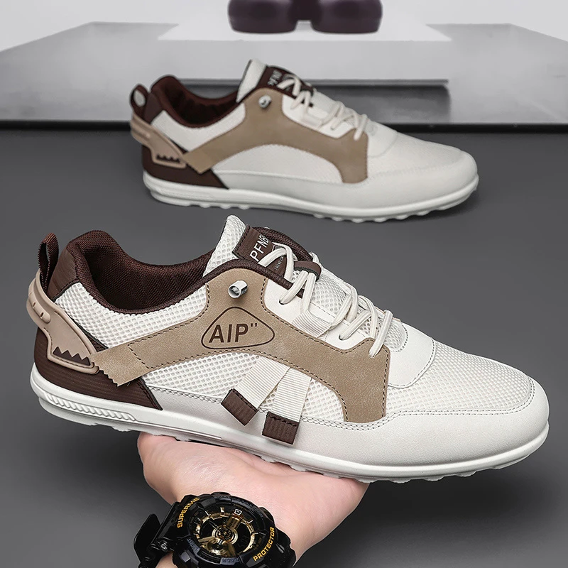 传奇保罗男鞋2025春夏新款百搭舒适百搭潮流透气一脚蹬懒人休闲