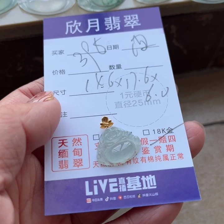 翡翠未镶嵌颈饰天然