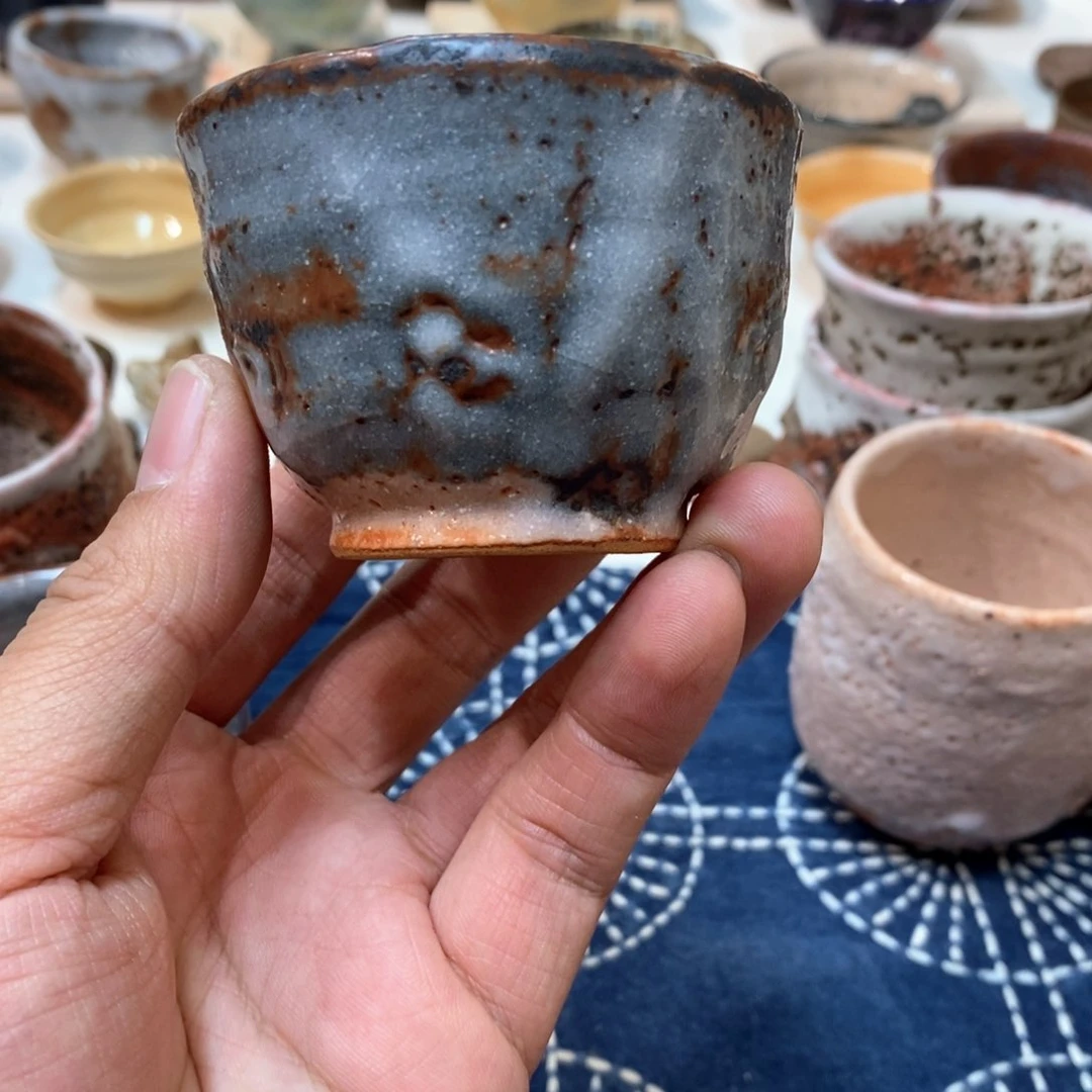 柴烧侘寂粗陶茶具