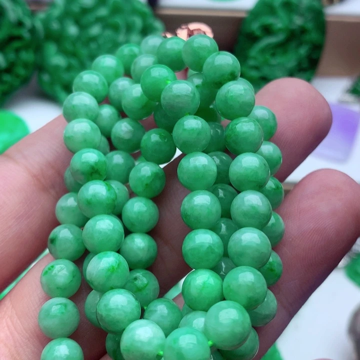翡翠未镶嵌毛衣链