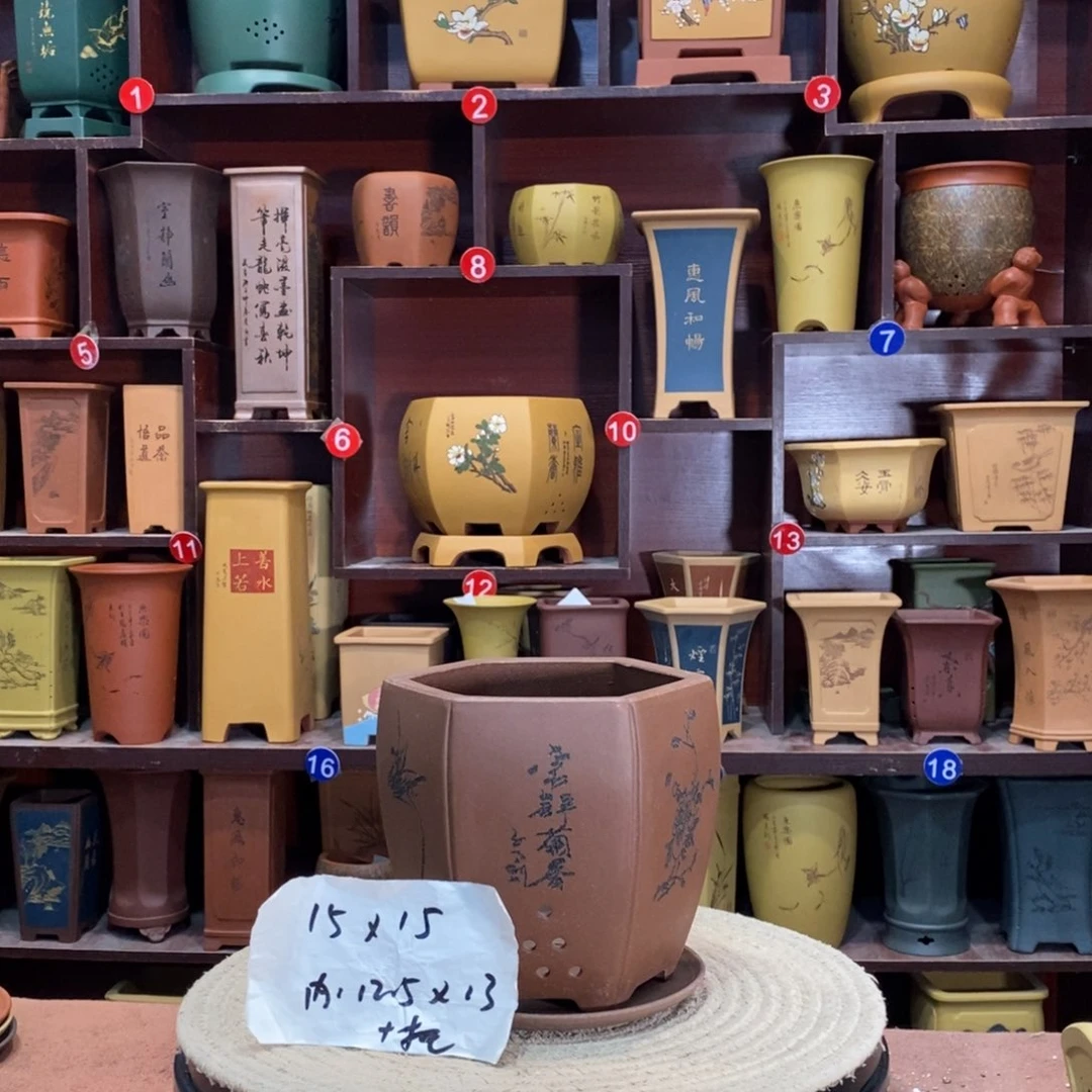 紫砂艺术紫砂花盆