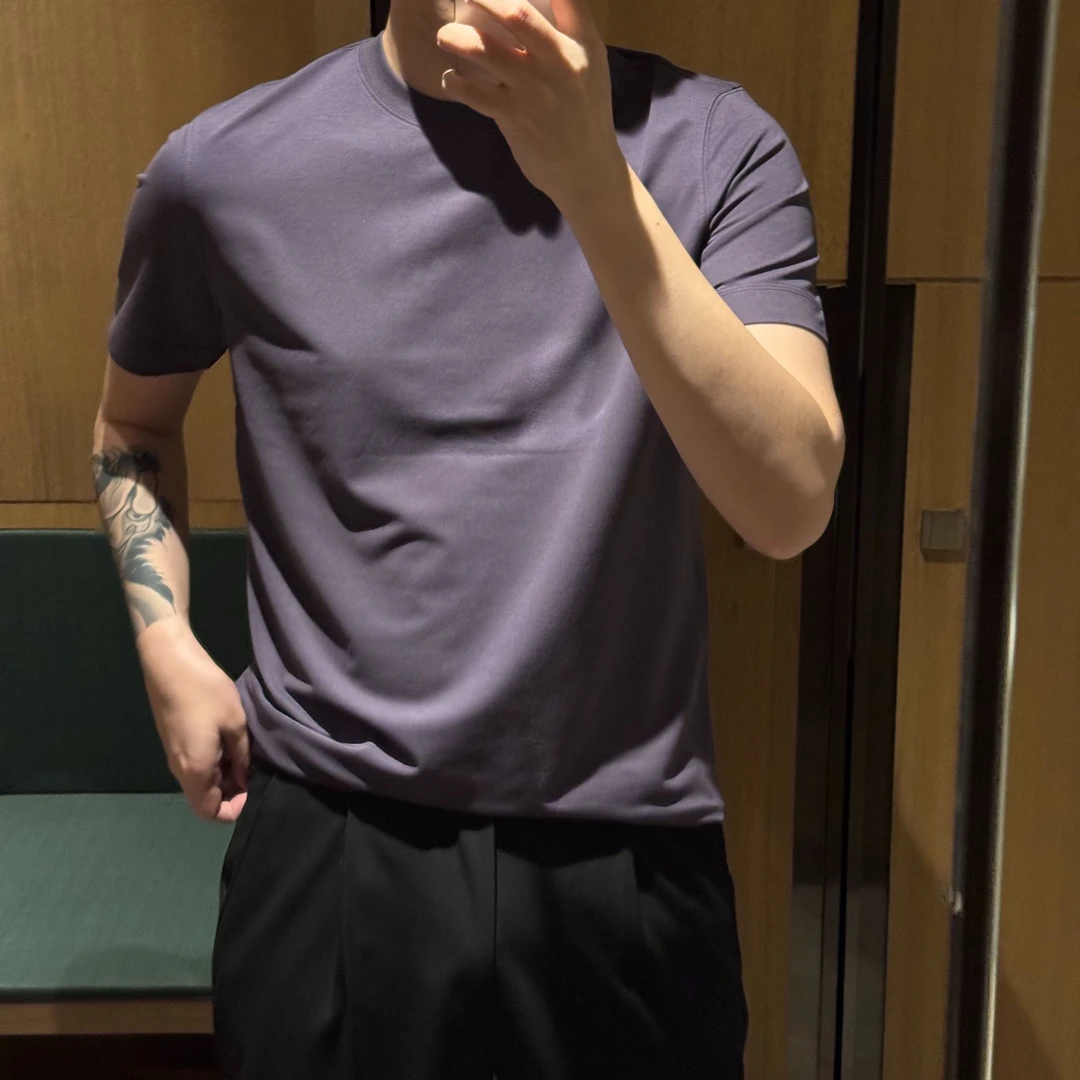 【诺可精选】冰凉夏日系列超柔亲肤净版圆领T 爵派尔YZ617