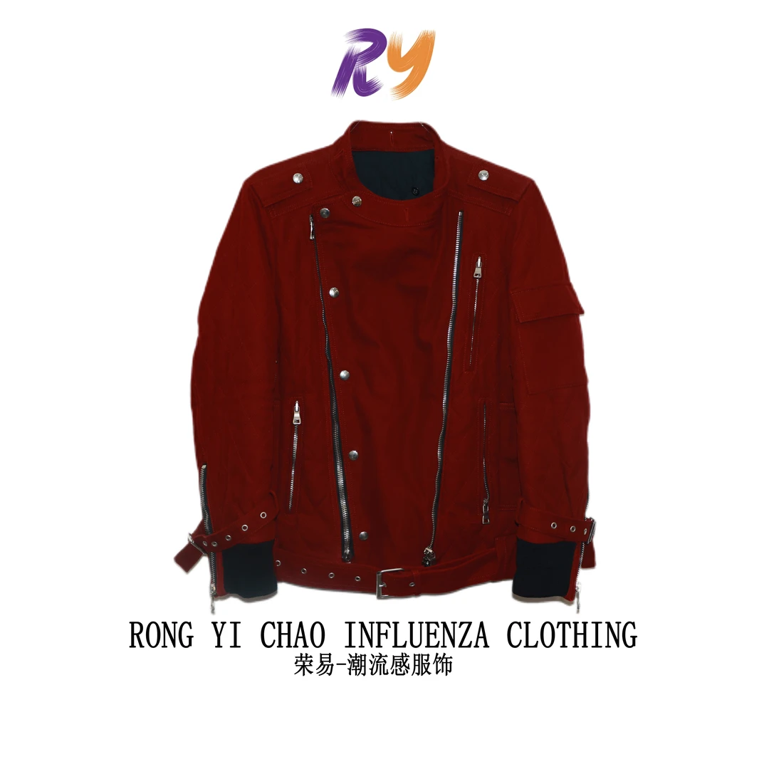 99新 BALMAIN/巴尔曼 BALMAIN/巴尔曼/红色棉服/m码/58231