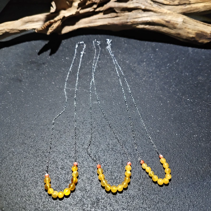 【黑胖珠宝】H1593 蜜蜡diy项链多样性发其一