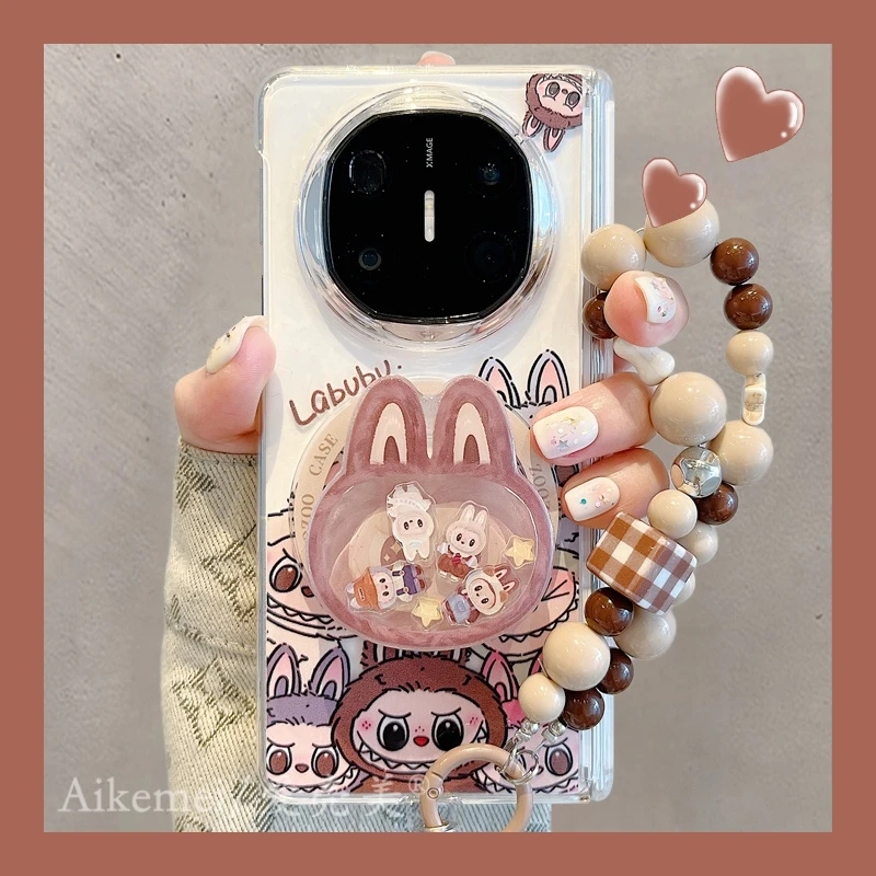 适用华为mateX6折叠屏手机壳MateX5典藏版彩绘龇牙matex3小怪兽女