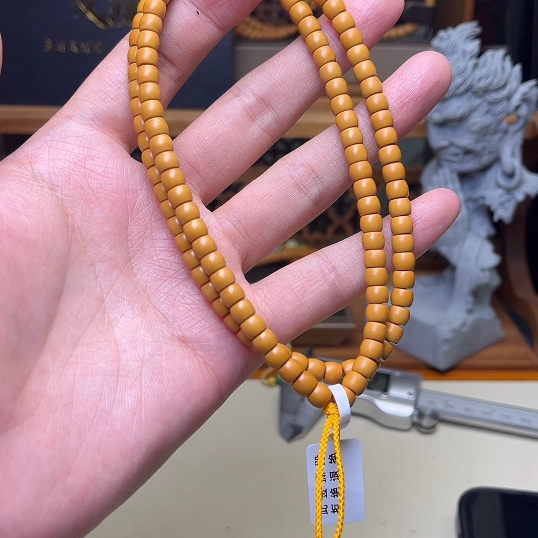 手串/手链橄榄核【听松文玩】sss级工艺精品橄榄核尖长串6.0素