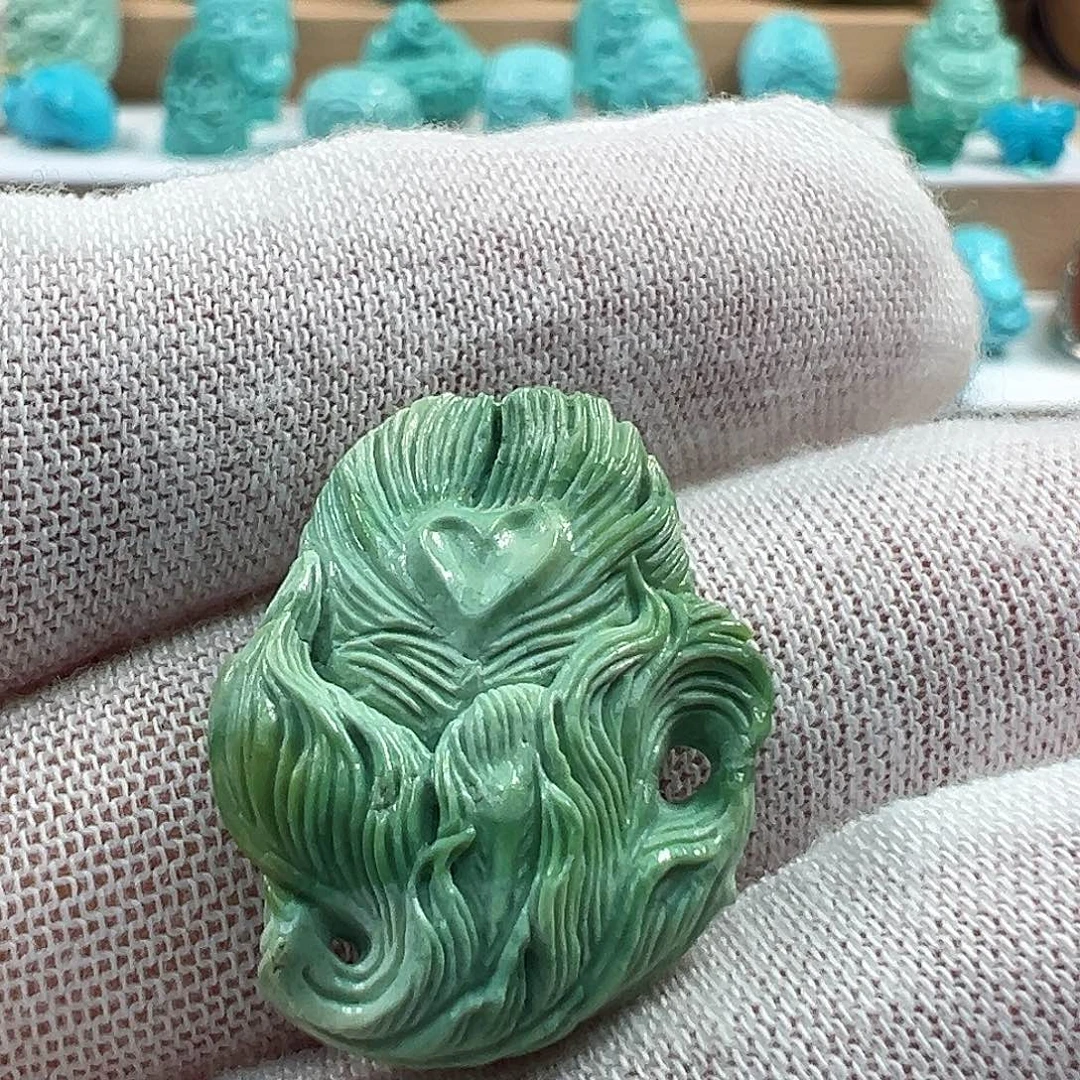 未镶嵌绿松石吊坠(不含链)