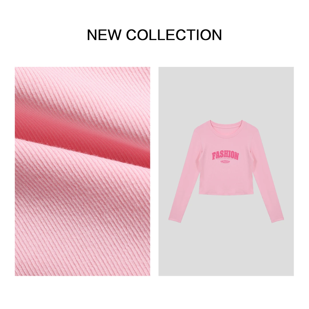 【小依专享】T1F38020B 青春洋溢女士修身T恤-8020