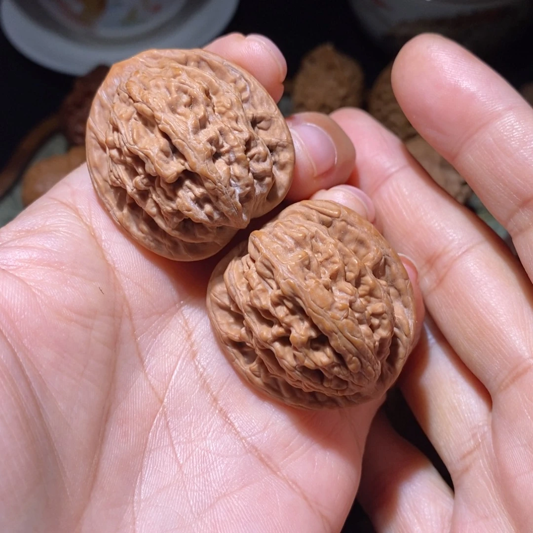 把件文玩核桃34虎头