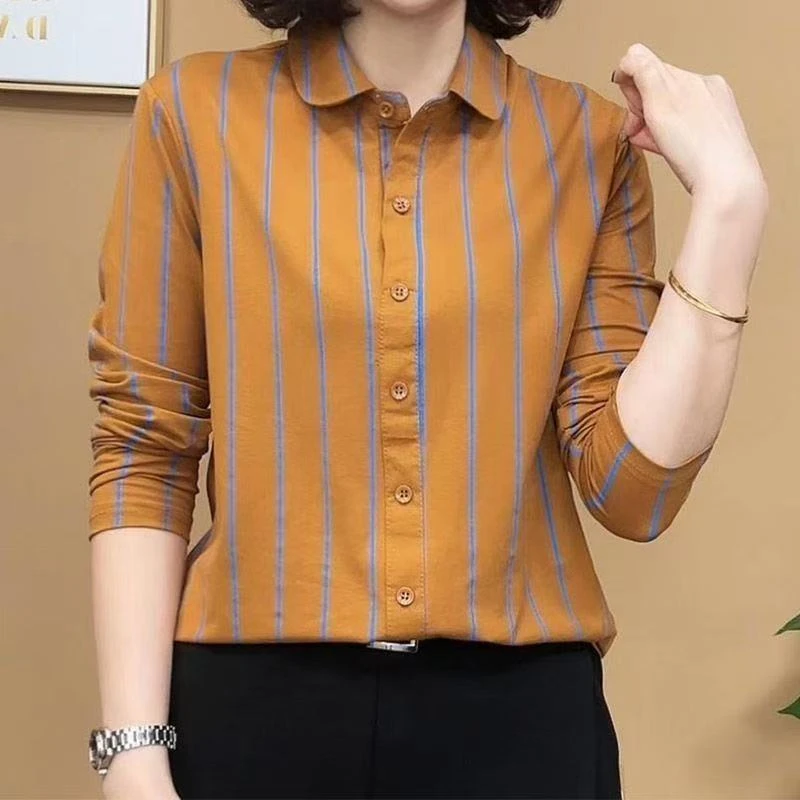 2025春秋新款时尚百搭减龄显瘦拼接长袖打底衫气质女士上衣