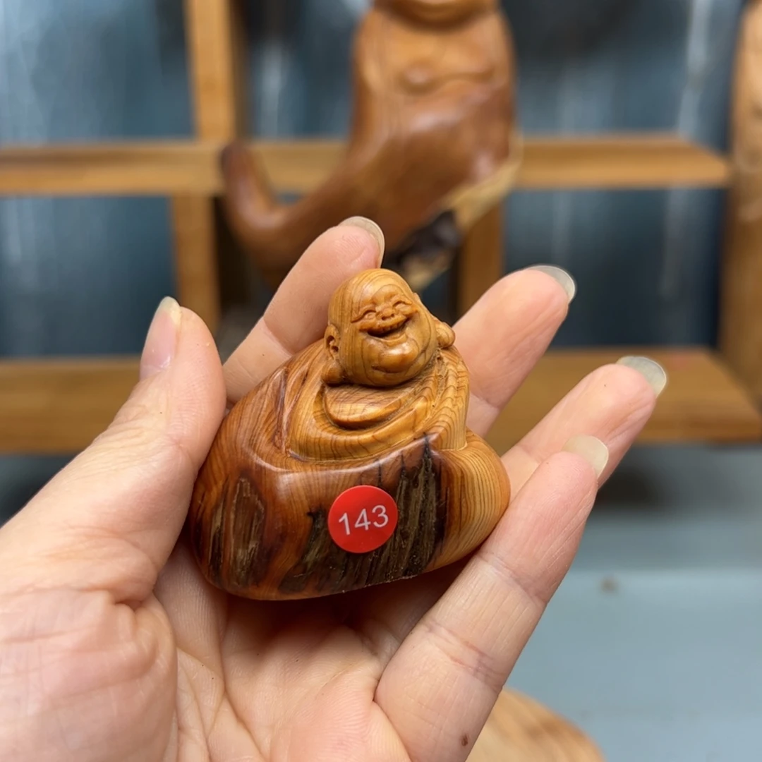 天***福木崖柏木摆件手把件