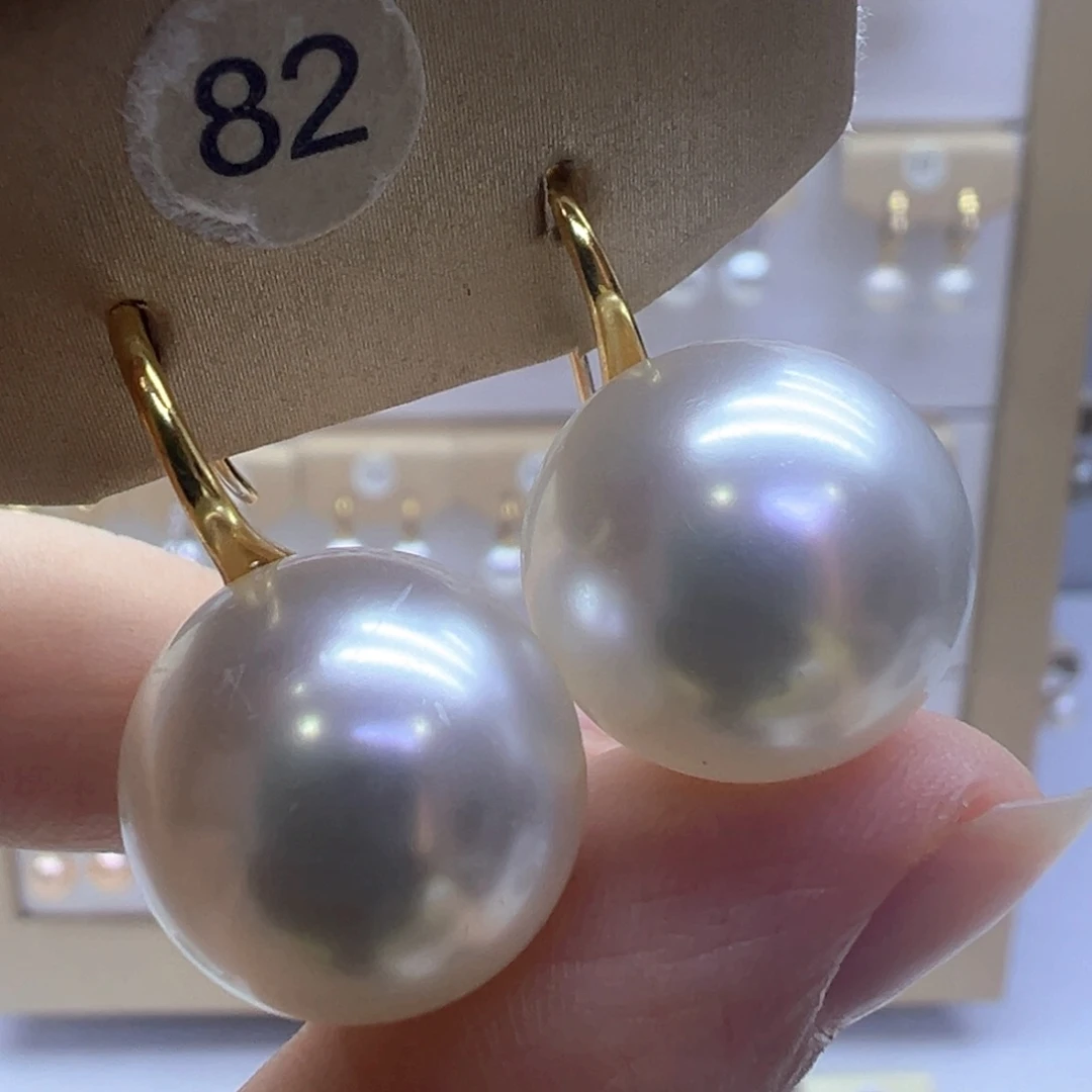 银S925镶嵌淡水珍珠耳饰