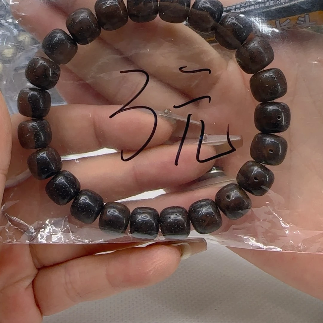 星月菩提手串4哈哈黑巾星月菩提单圈