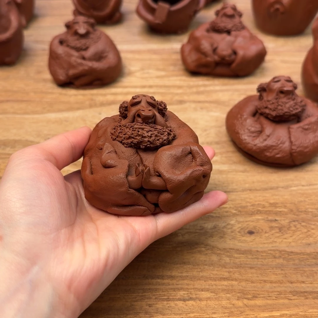 紫砂茶壶?****达摩达摩