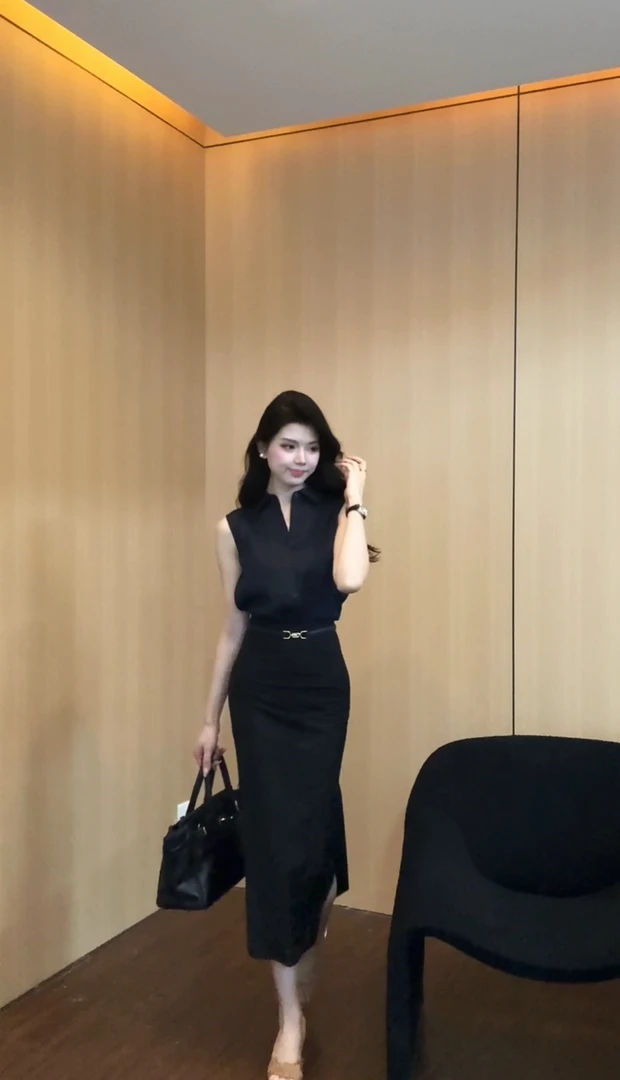 【槐夏风清】设计感上衣加半身裙套装1557款半身裙1558款（不含腰带）