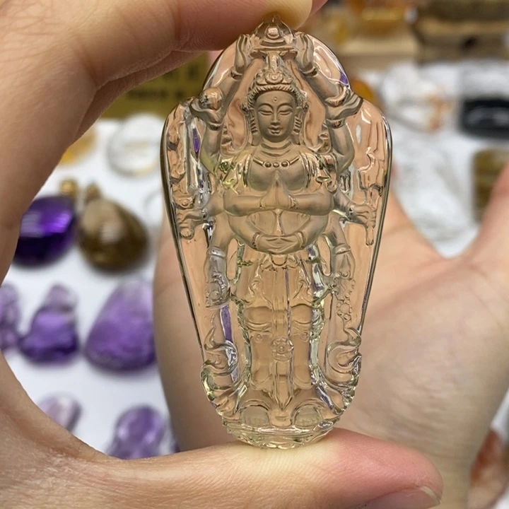 水晶颈饰未镶嵌江**我定制