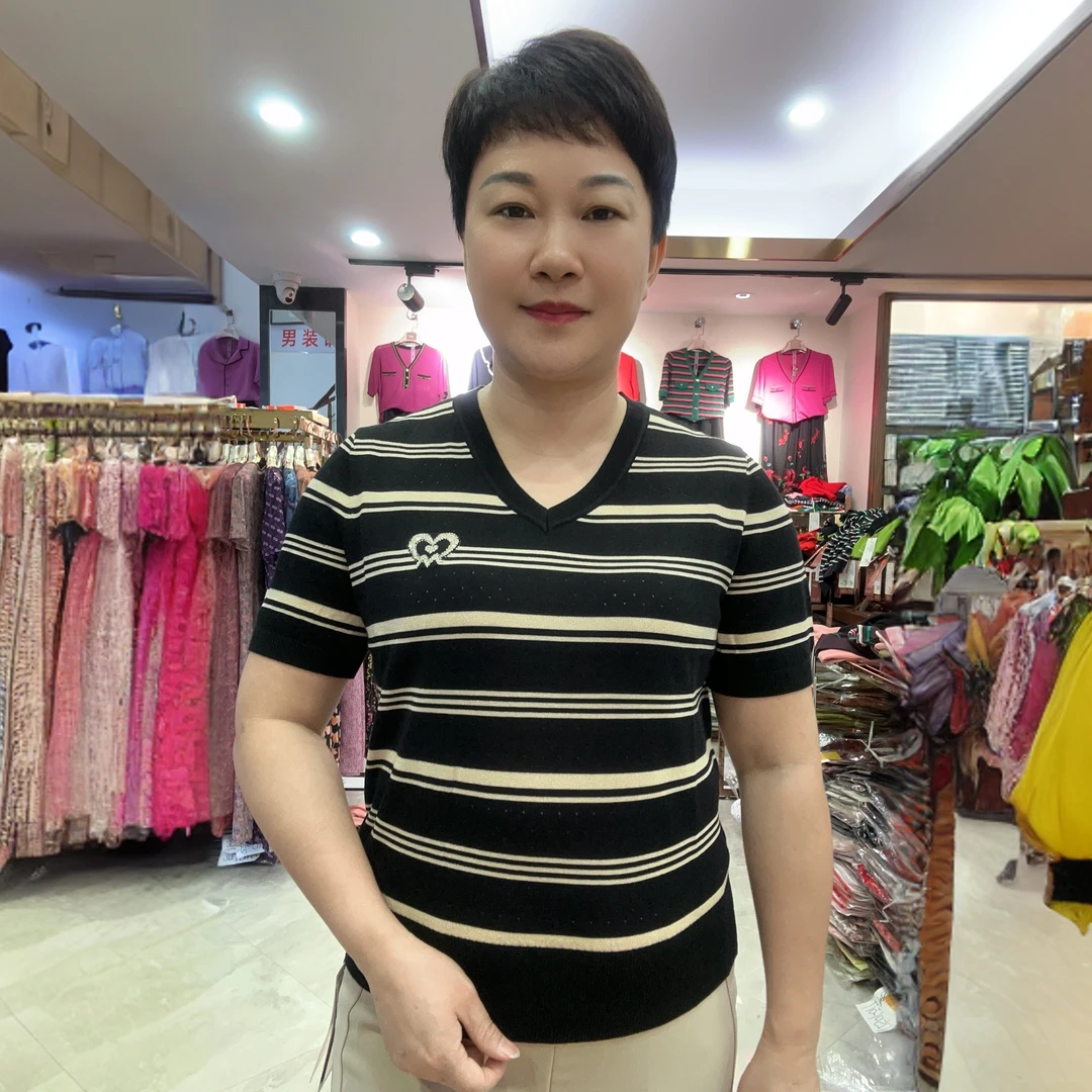 【活动款】2025夏季新款55596时尚百搭气质针织衫